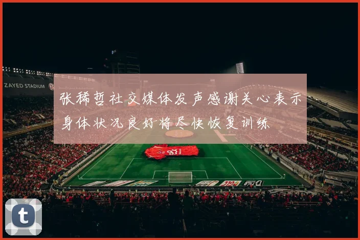 张稀哲社交媒体发声感谢关心表示身体状况良好将尽快恢复训练